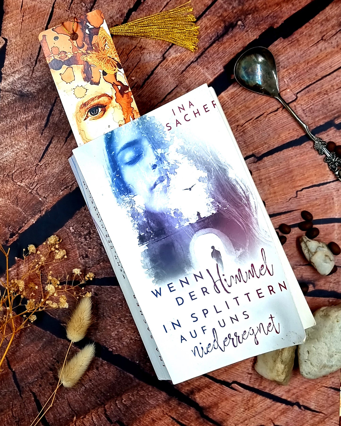 Lesezeichen mit Kaffeeportrait