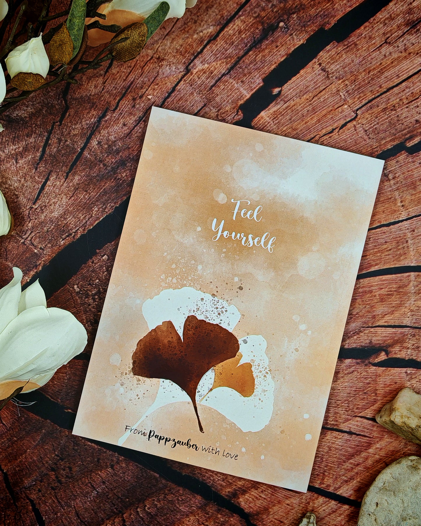 Notizbuch "Feel the real" mit Kaffeemotiv