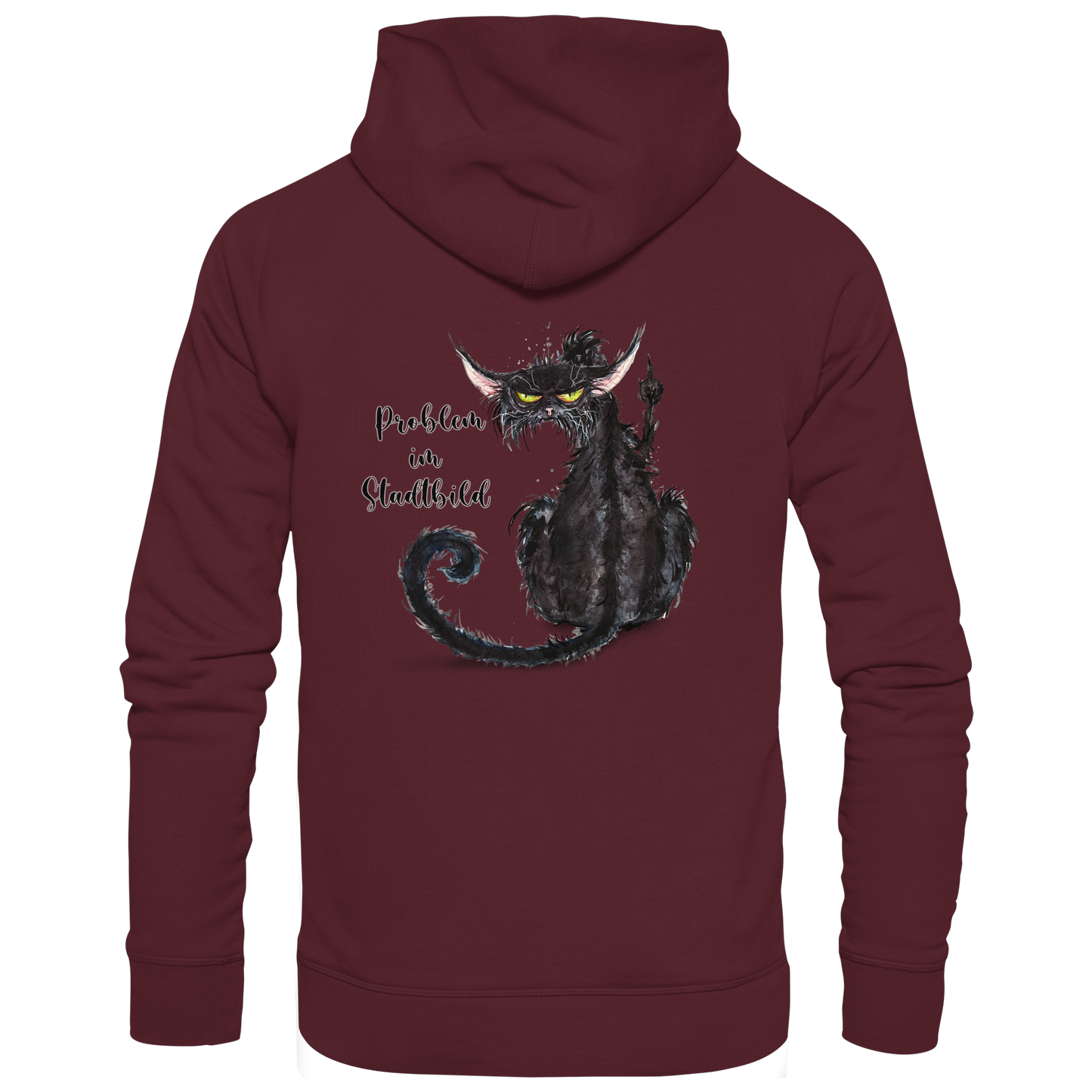 F*U-Cat Problem im Stadtbild - Basic Unisex Hoodie