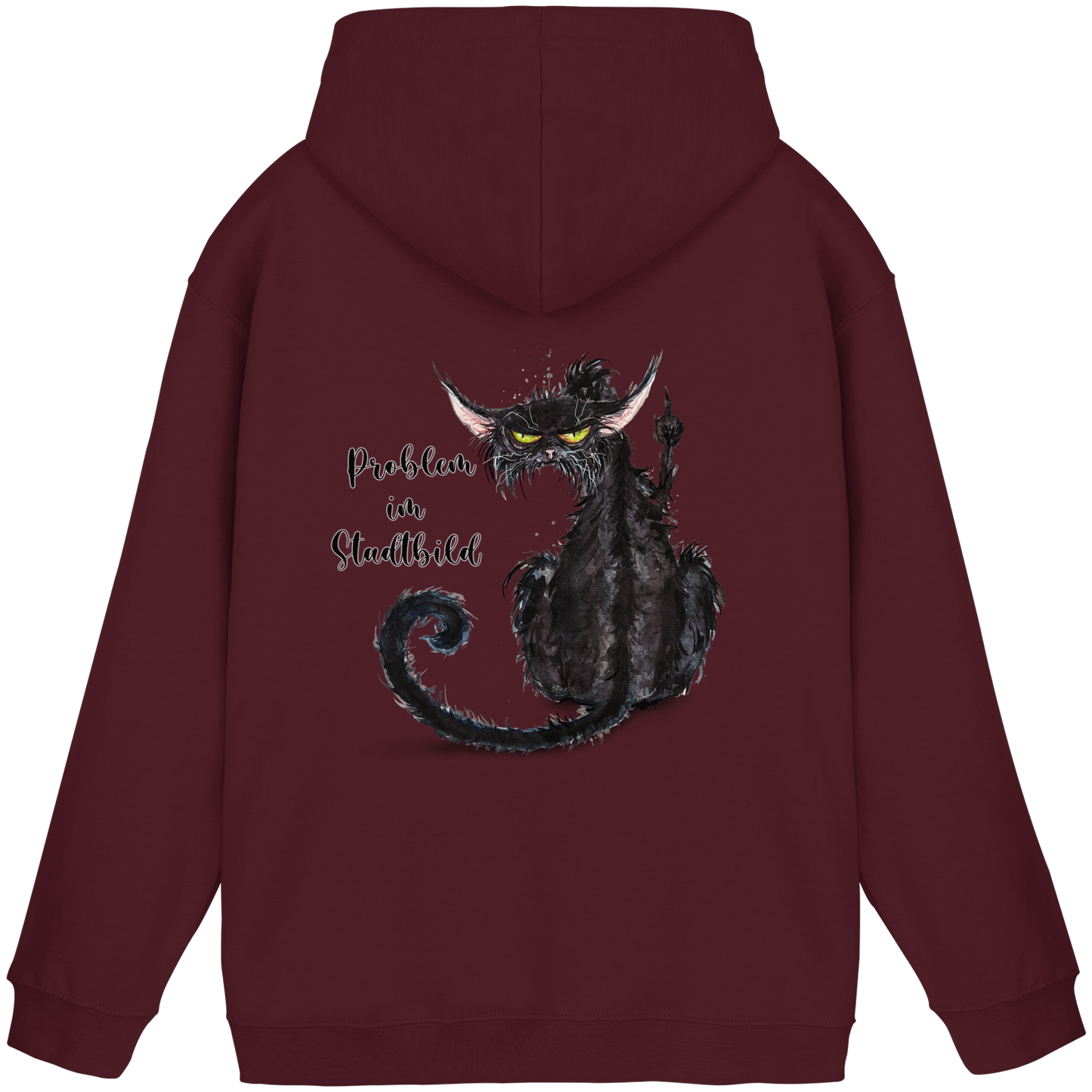 F*U-Cat Problem im Stadtbild - Basic Unisex Hoodie