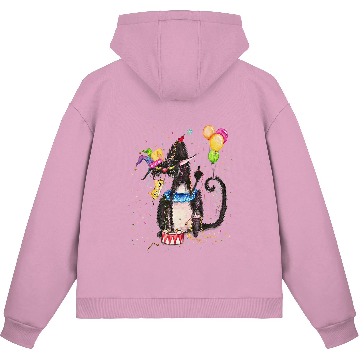 F*U-Cat- Karneval - Druck Hinten - Fluffy Boxcut Zipper