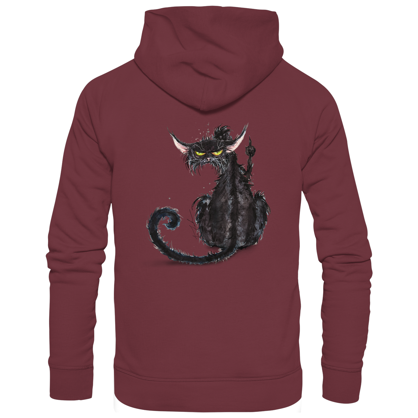 F*U-Cat- Hinten - Organic Hoodie