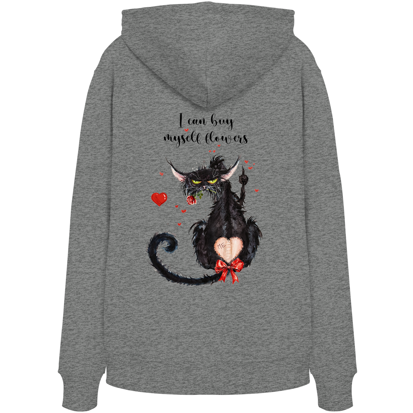 F*U-Cat- Love - Druck Hinten - Organic Hoodie