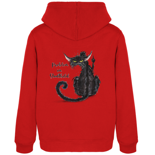F*U-Cat Problem im Stadtbild - Womens Organic Hoodie B&C