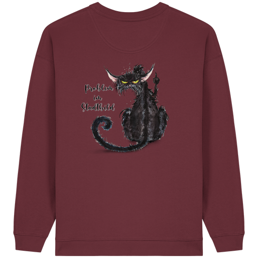 F*U-Cat Problem im Stadtbild - Womens Organic Oversized Sweatshirt