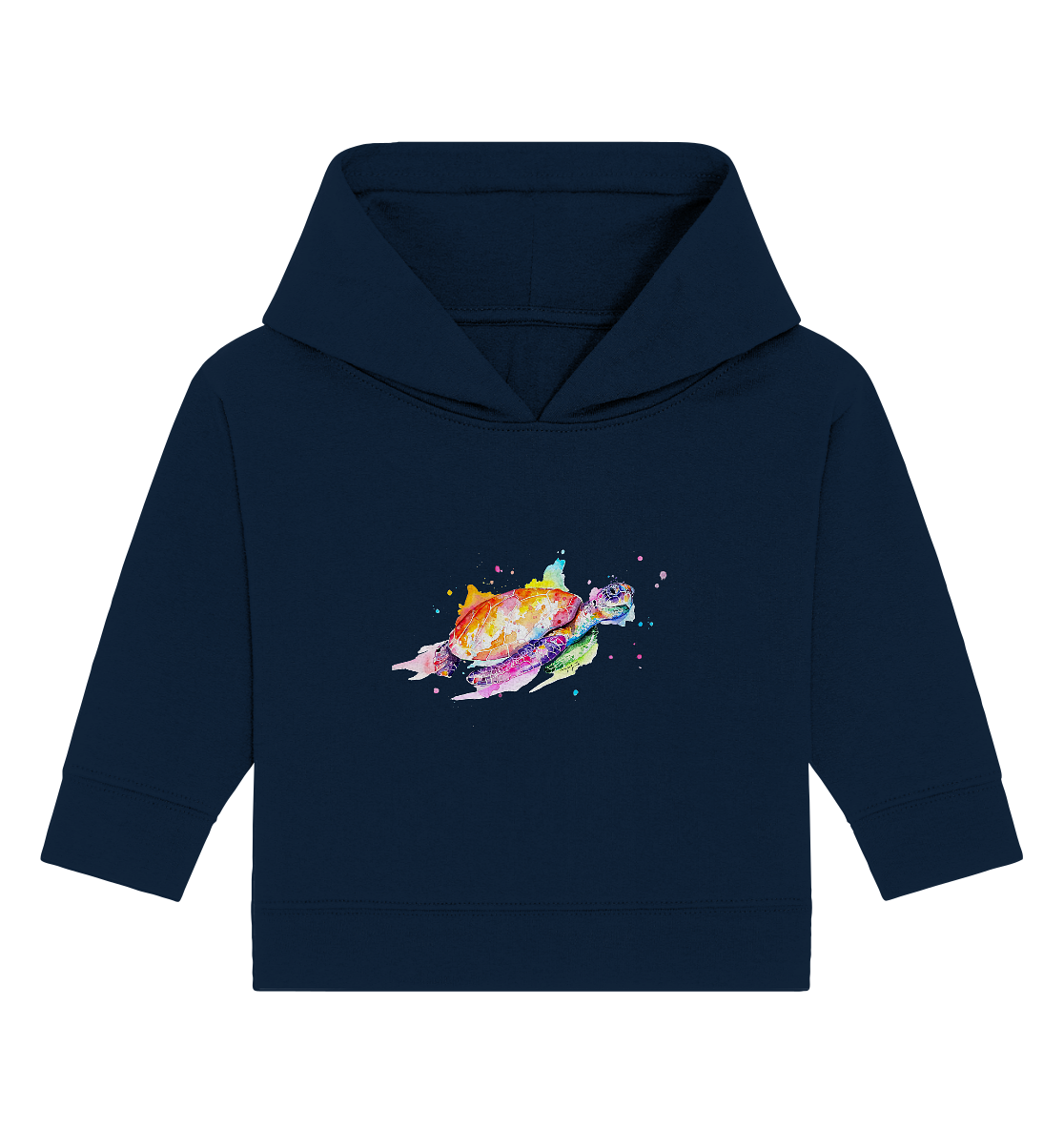 Bunte Meeresschildkröte - Baby Organic Hoodie