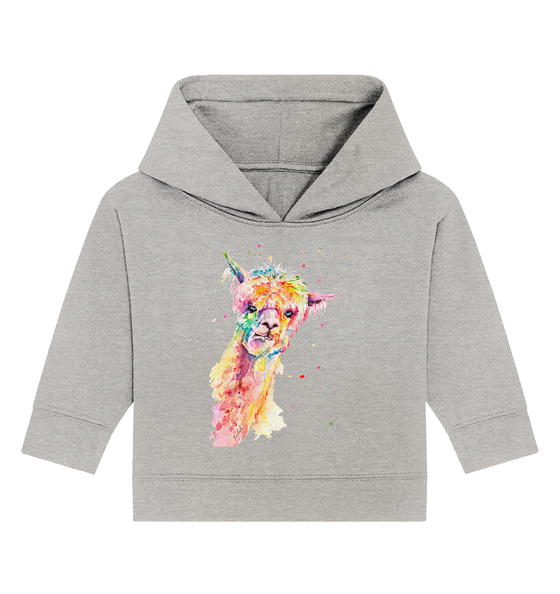 Lustiges Alpaka - Baby Organic Hoodie