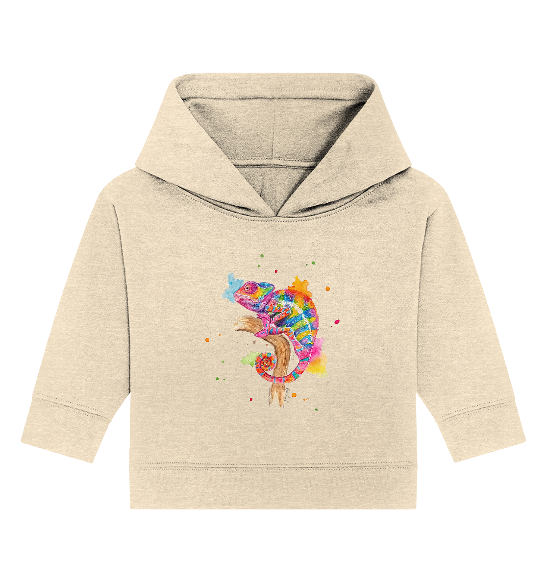 Buntes Chamäleon - Baby Organic Hoodie