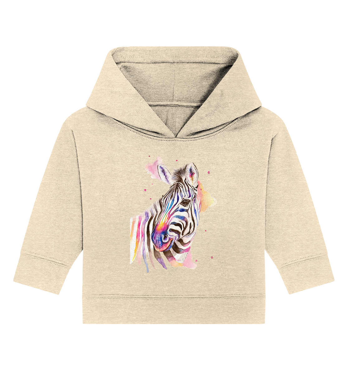 Buntes Zebra - Baby Organic Hoodie
