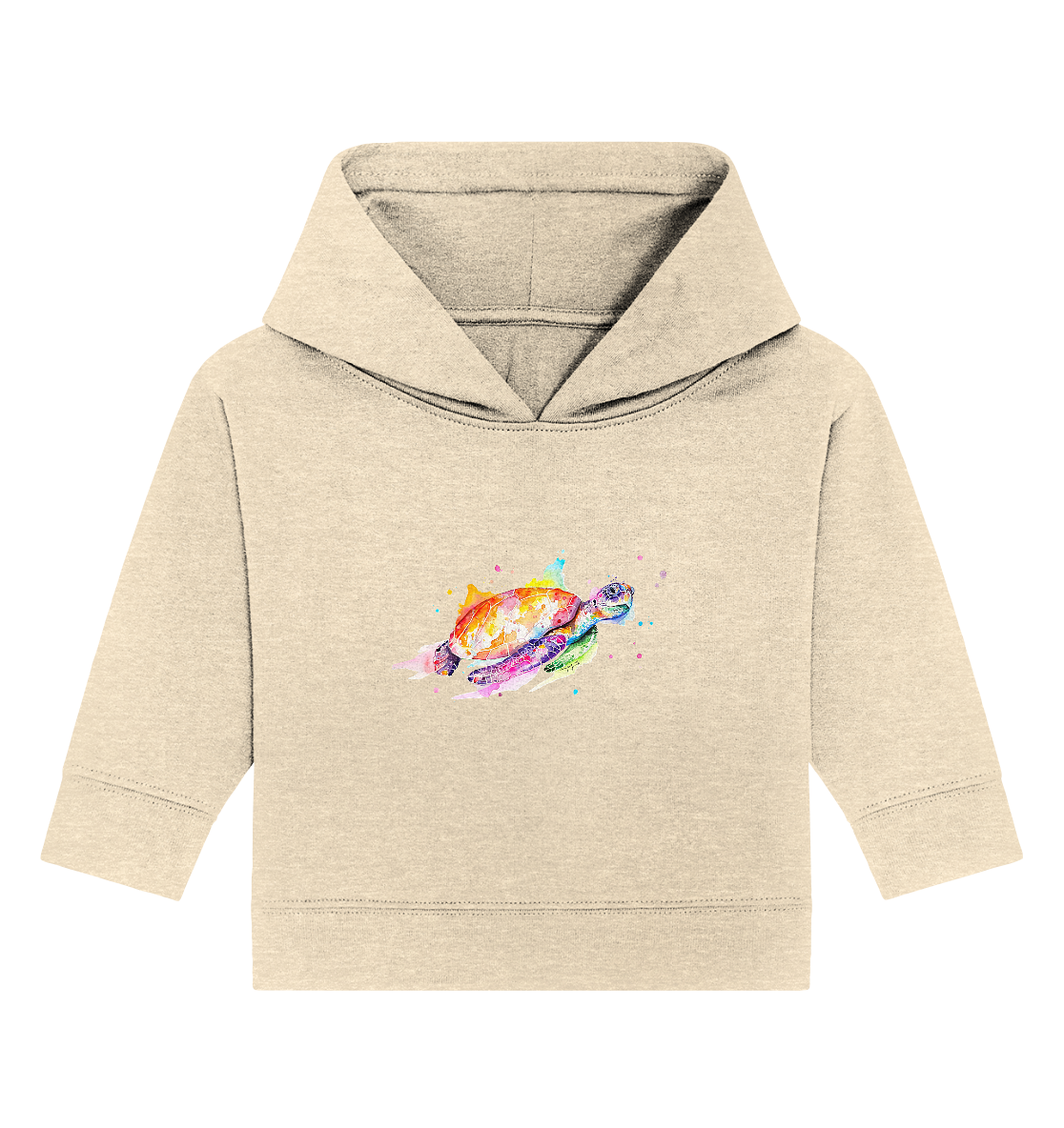 Bunte Meeresschildkröte - Baby Organic Hoodie