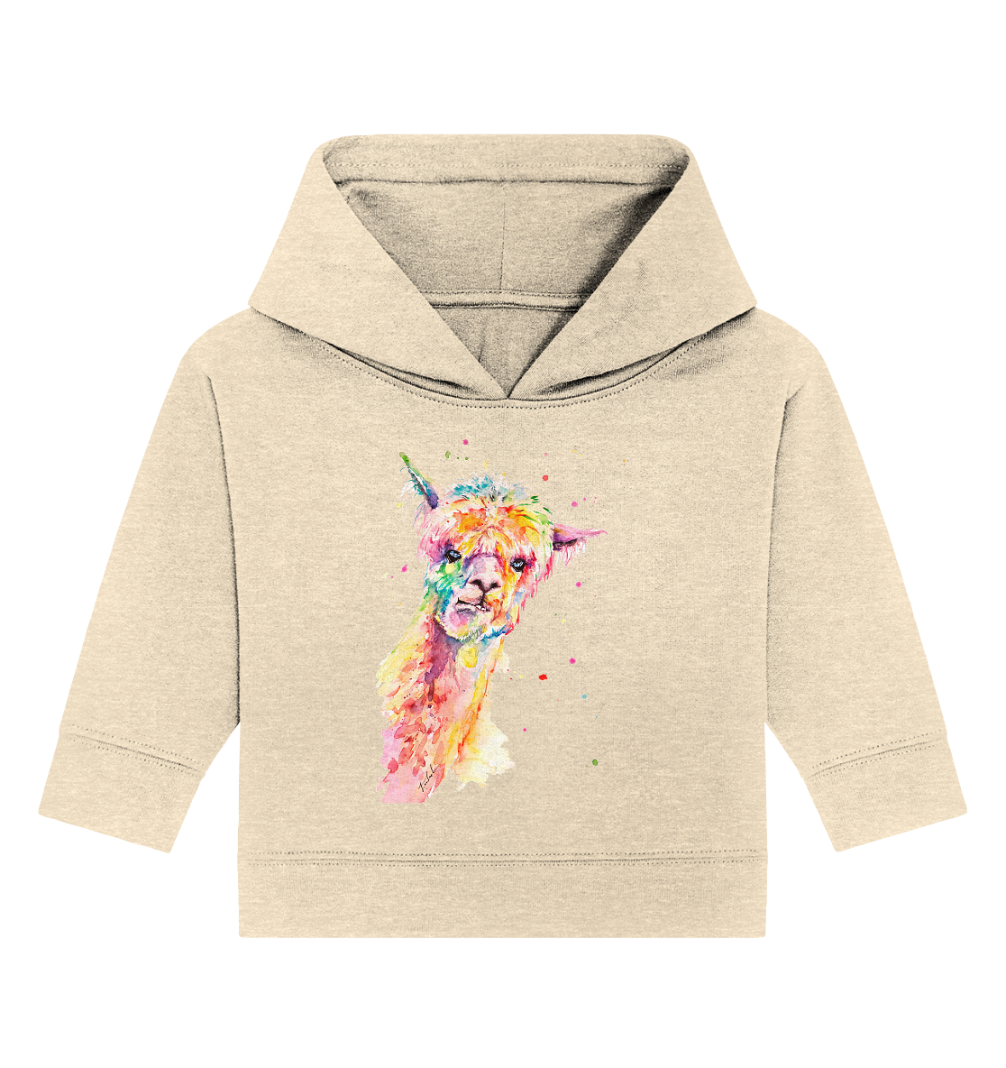 Lustiges Alpaka - Baby Organic Hoodie