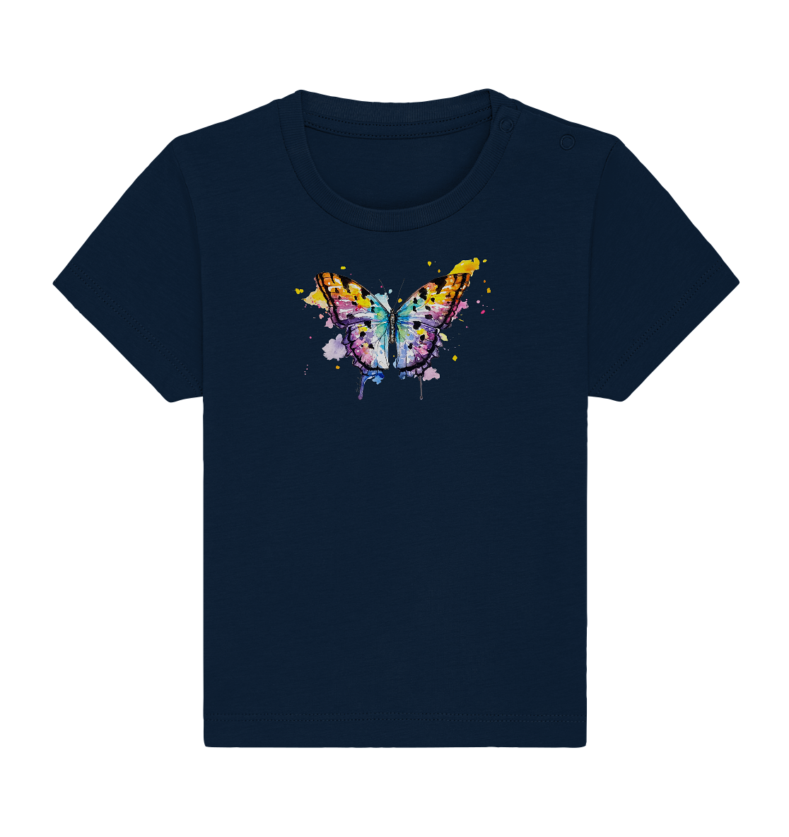 Bunter Schmetterling - Baby Organic Shirt
