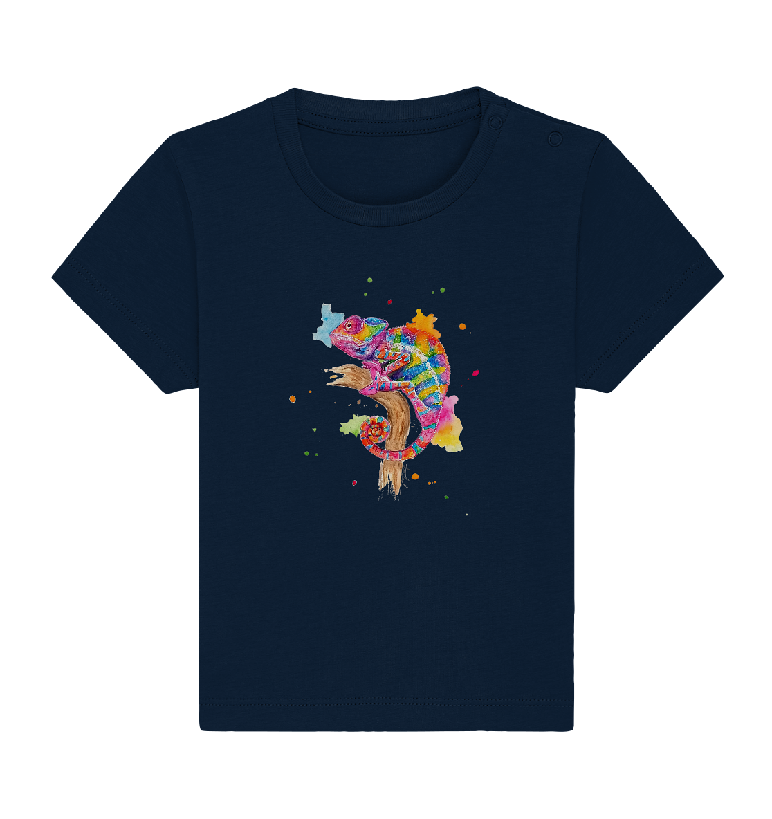 Buntes Chamäleon - Baby Organic Shirt