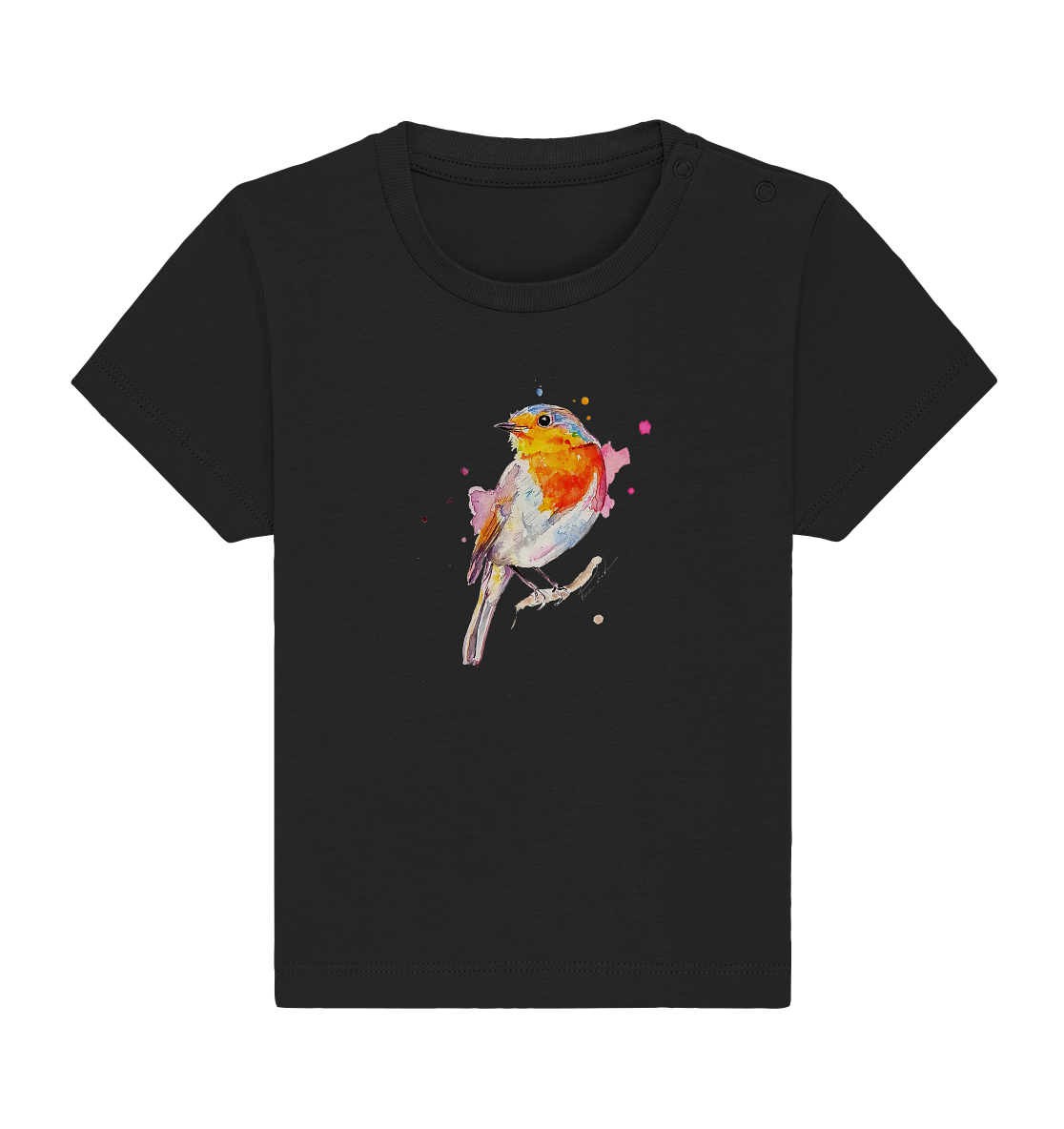 Buntes Rotkehlchen - Baby Organic Shirt