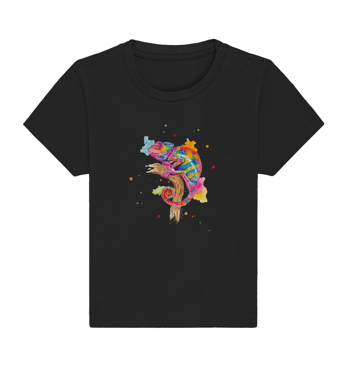Buntes Chamäleon - Baby Organic Shirt