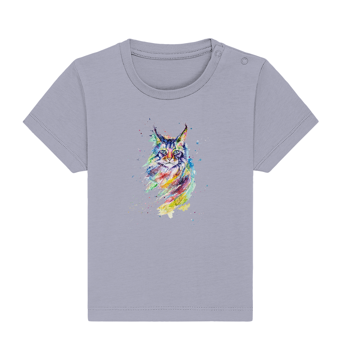 Bunte Katze - Baby Organic Shirt