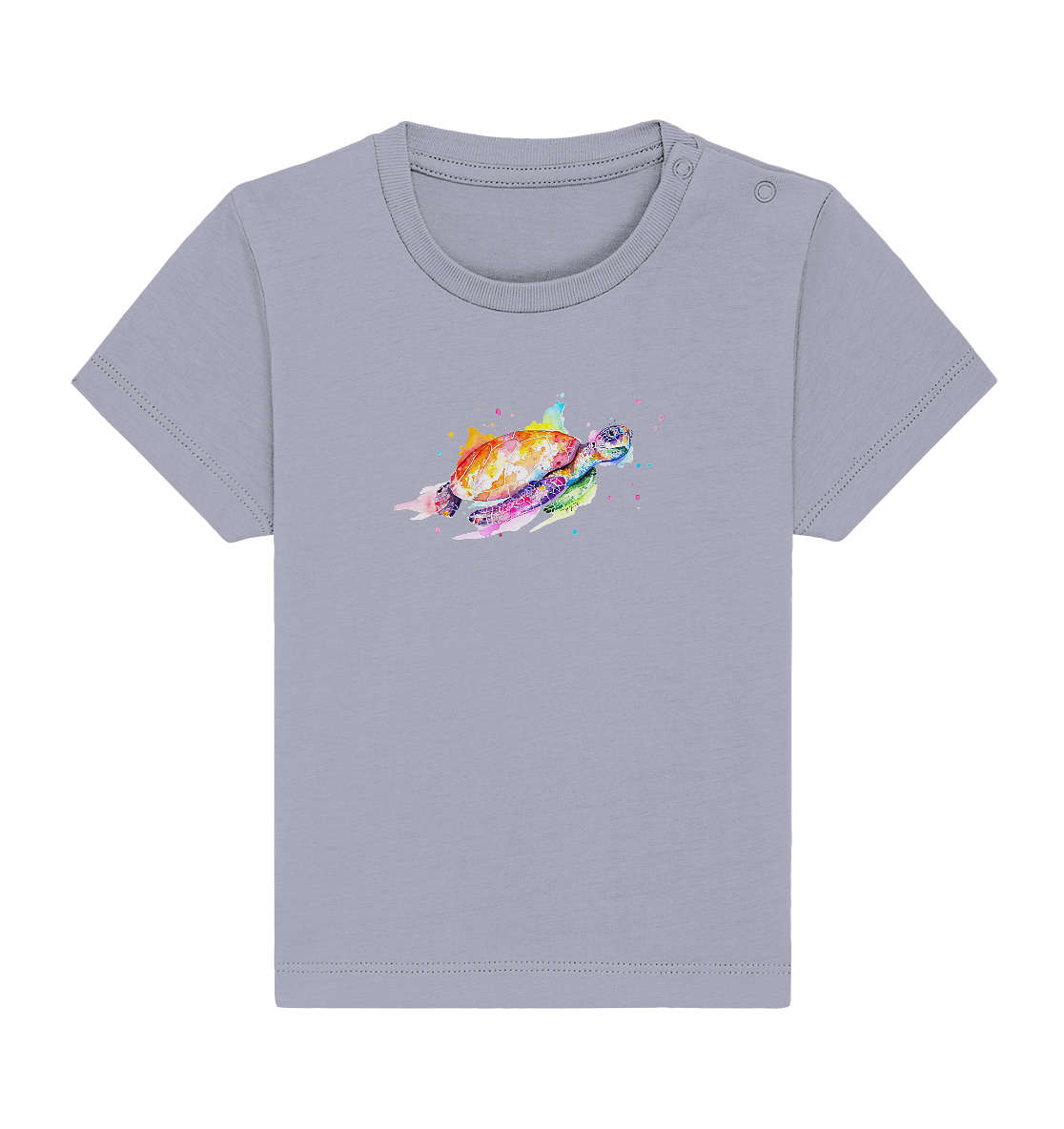 Bunte Meeresschildkröte - Baby Organic Shirt