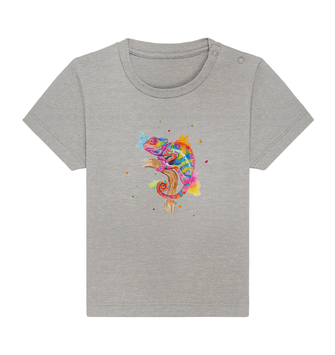 Buntes Chamäleon - Baby Organic Shirt
