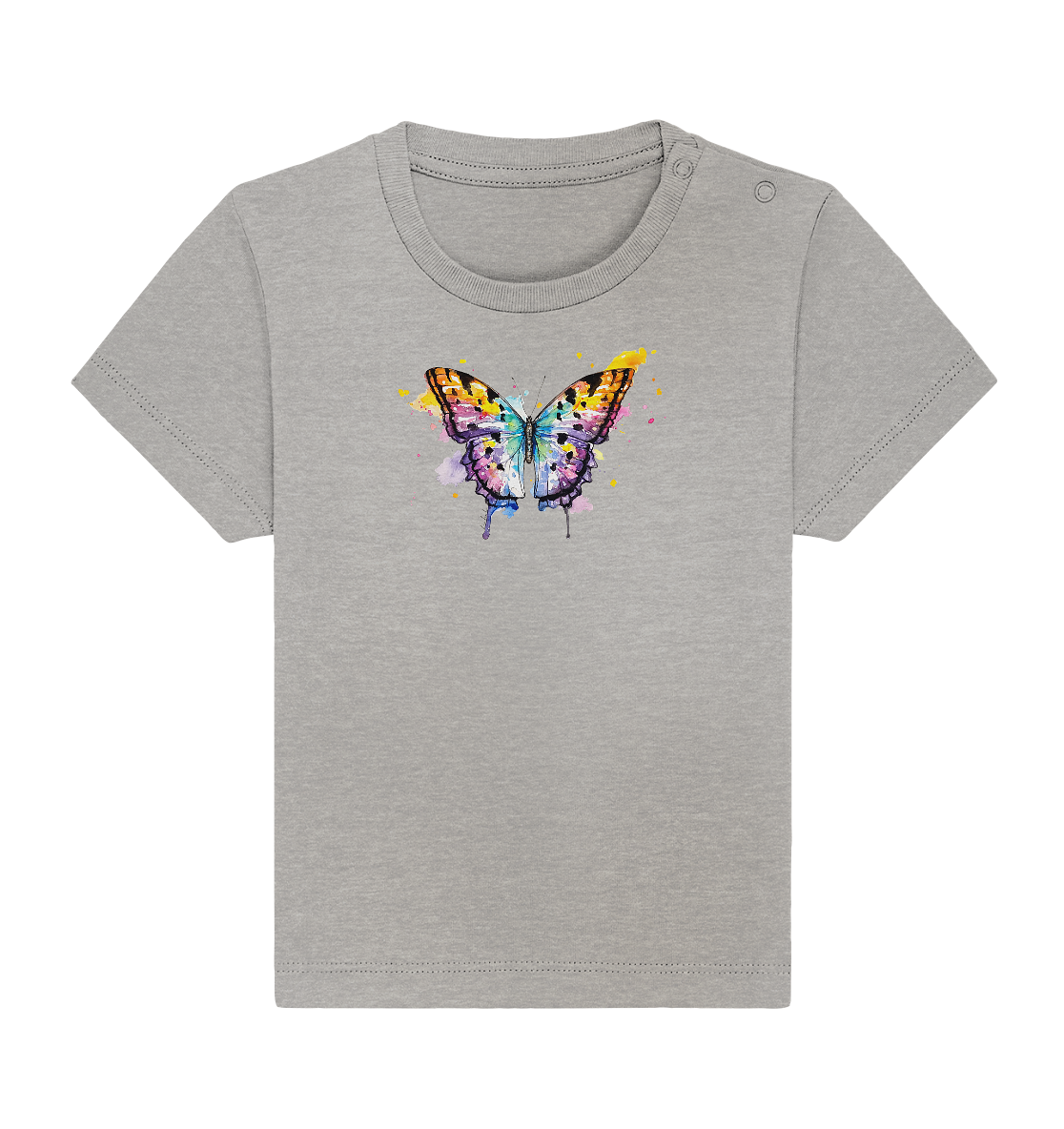 Bunter Schmetterling - Baby Organic Shirt