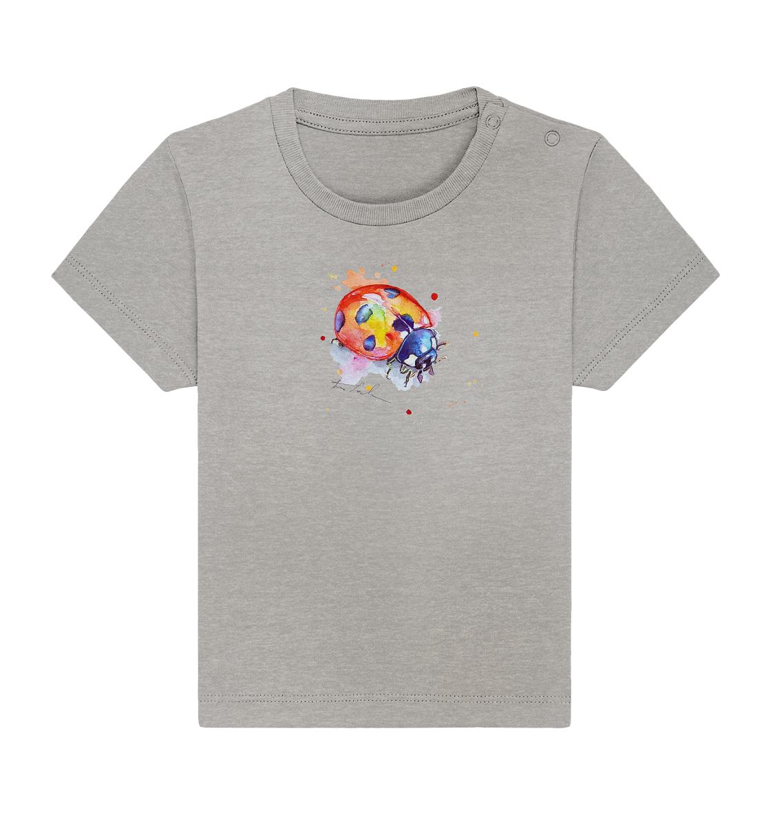 Bunter Marienkäfer - Baby Organic Shirt