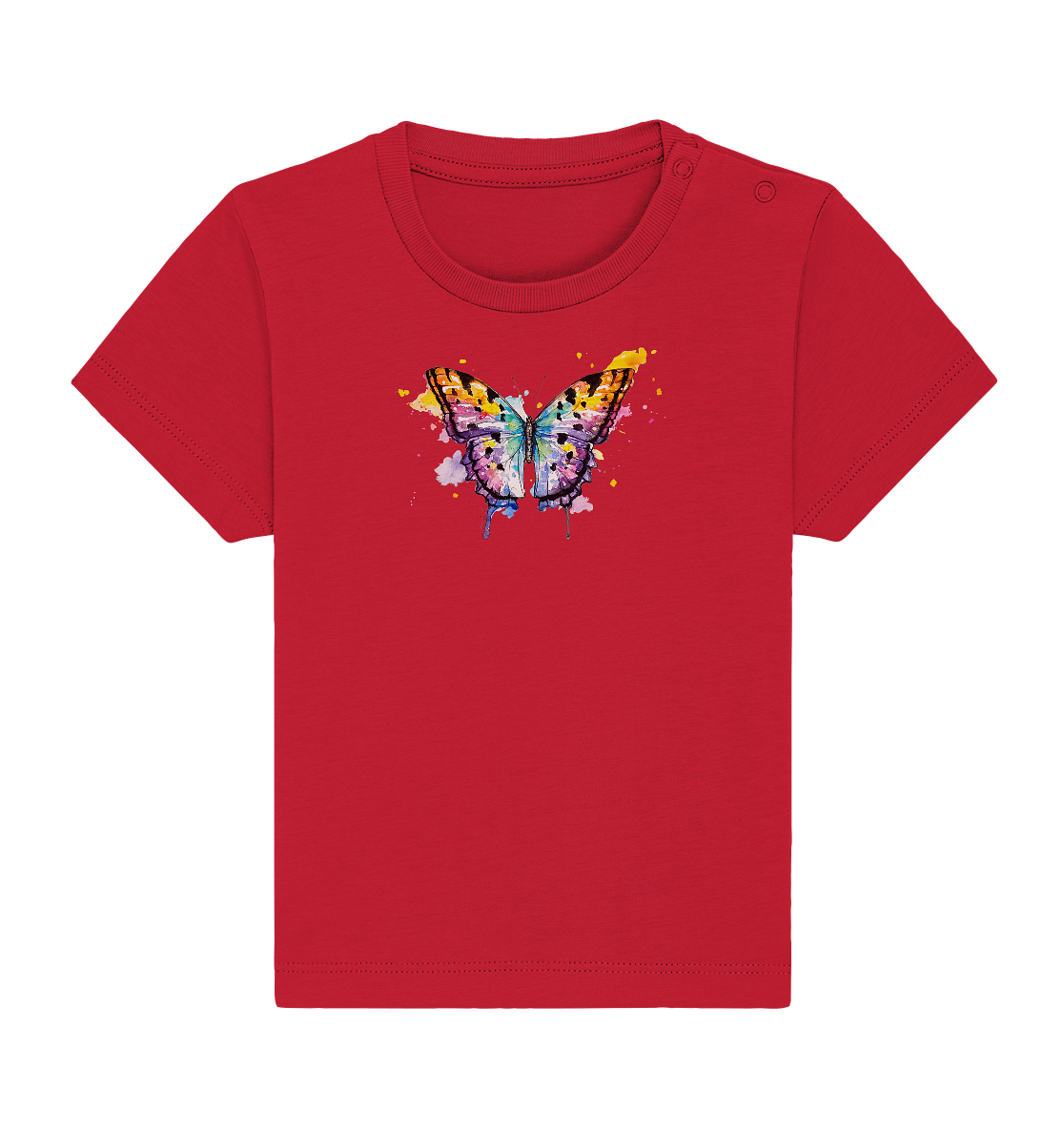 Bunter Schmetterling - Baby Organic Shirt