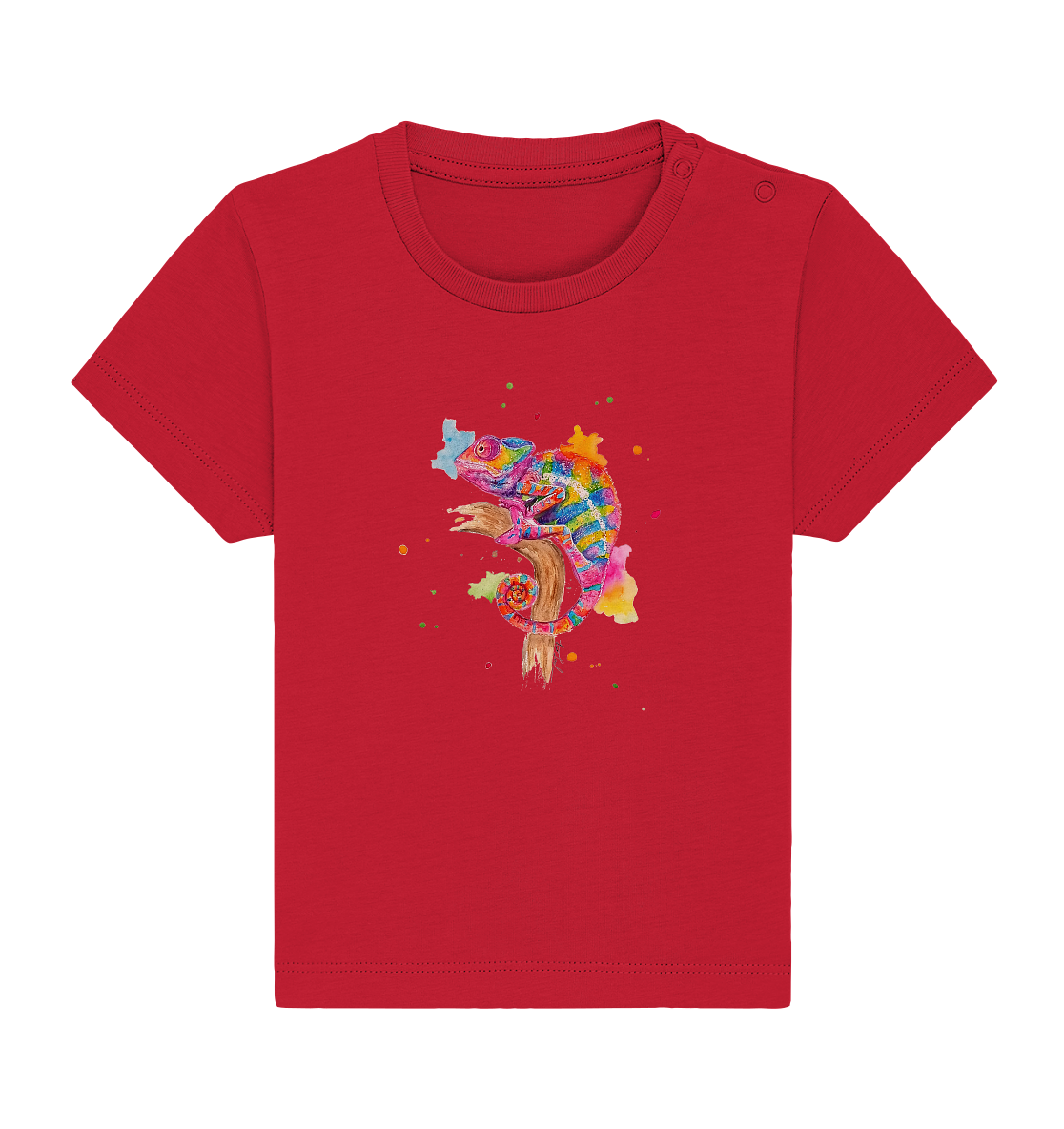 Buntes Chamäleon - Baby Organic Shirt