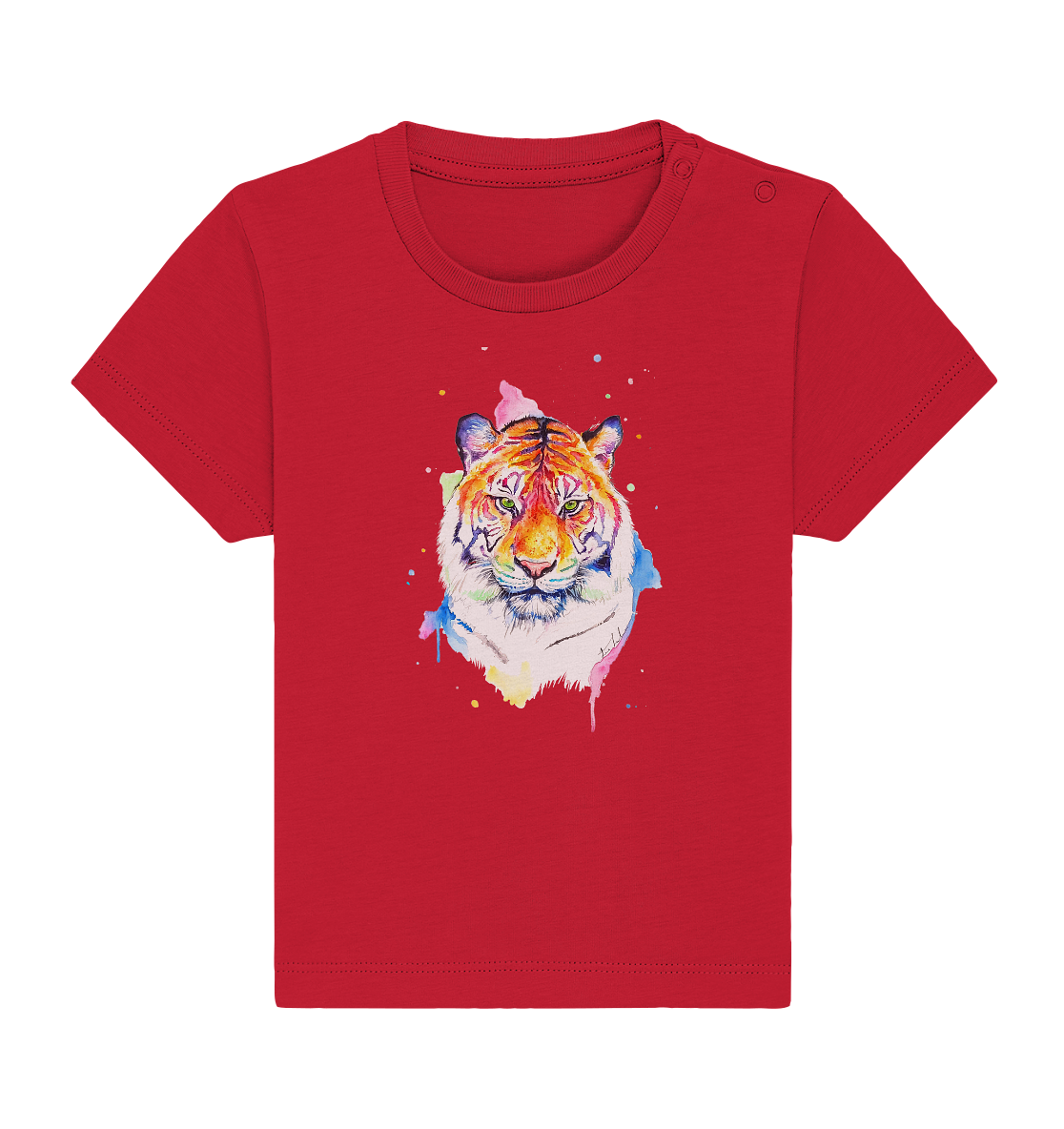 Bunter Tiger - Baby Organic Shirt