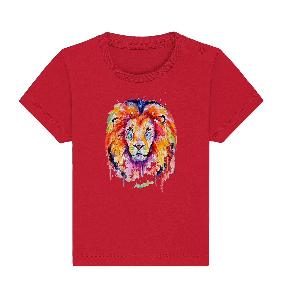 Bunter Löwe - Baby Organic Shirt