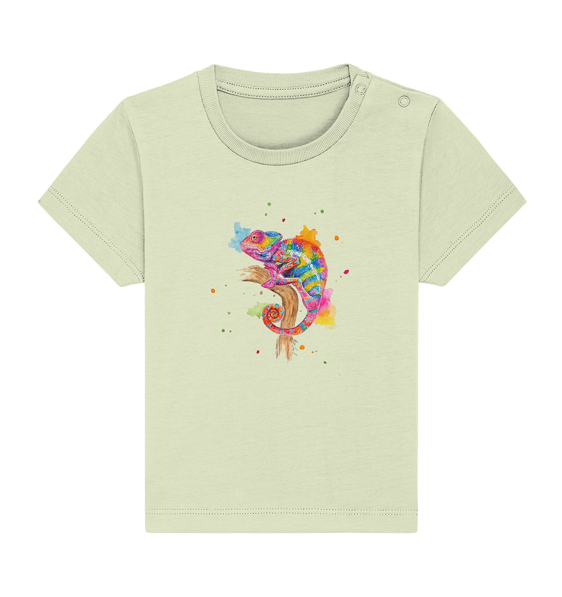 Buntes Chamäleon - Baby Organic Shirt