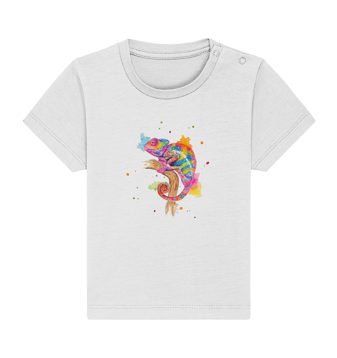 Buntes Chamäleon - Baby Organic Shirt