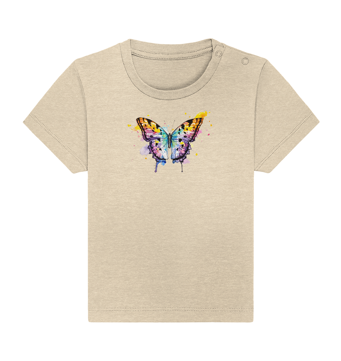 Bunter Schmetterling - Baby Organic Shirt