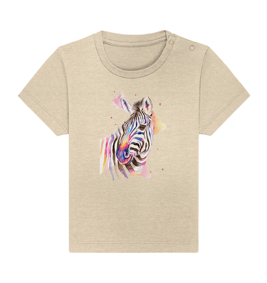 Buntes Zebra - Baby Organic Shirt