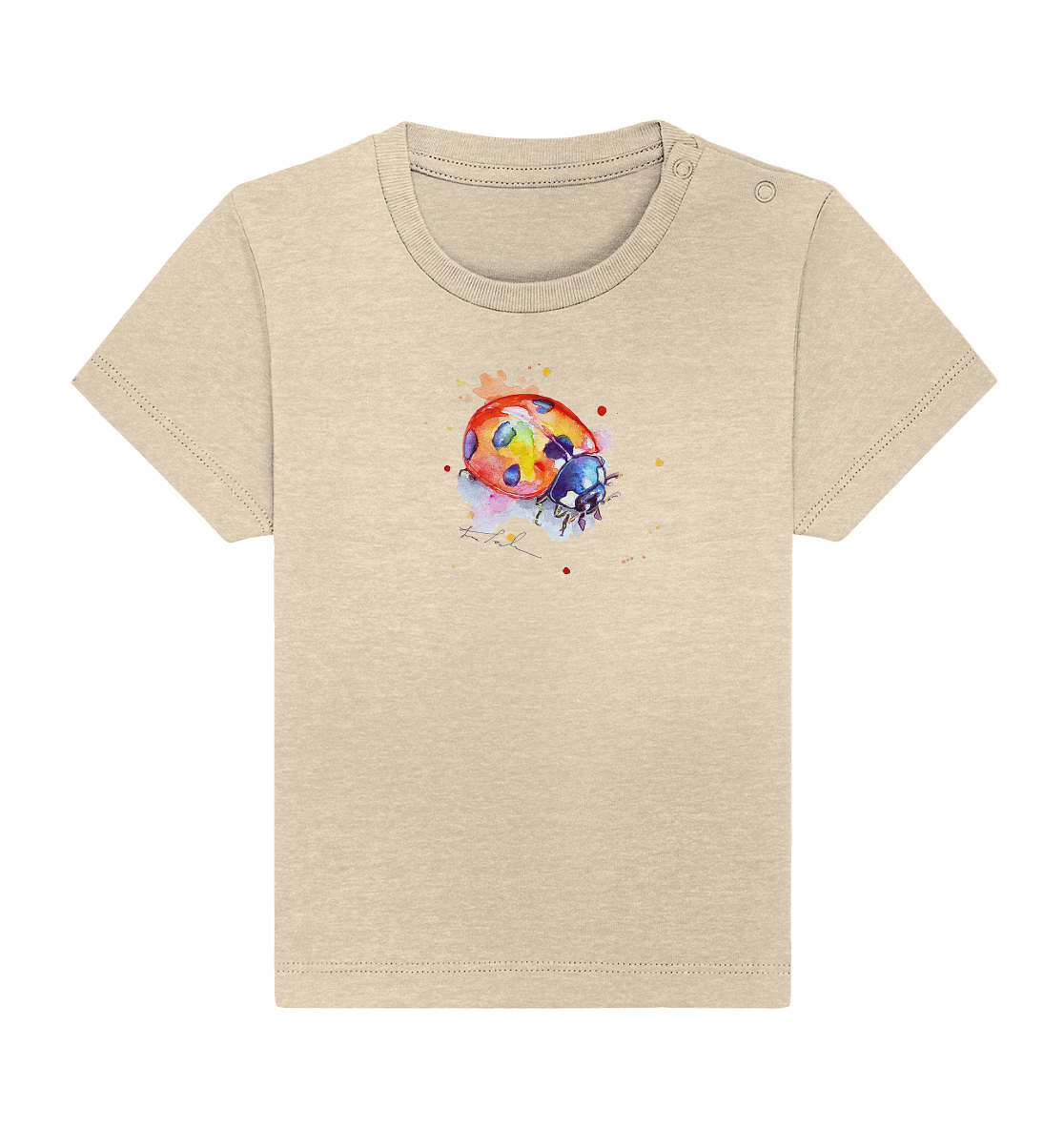 Bunter Marienkäfer - Baby Organic Shirt