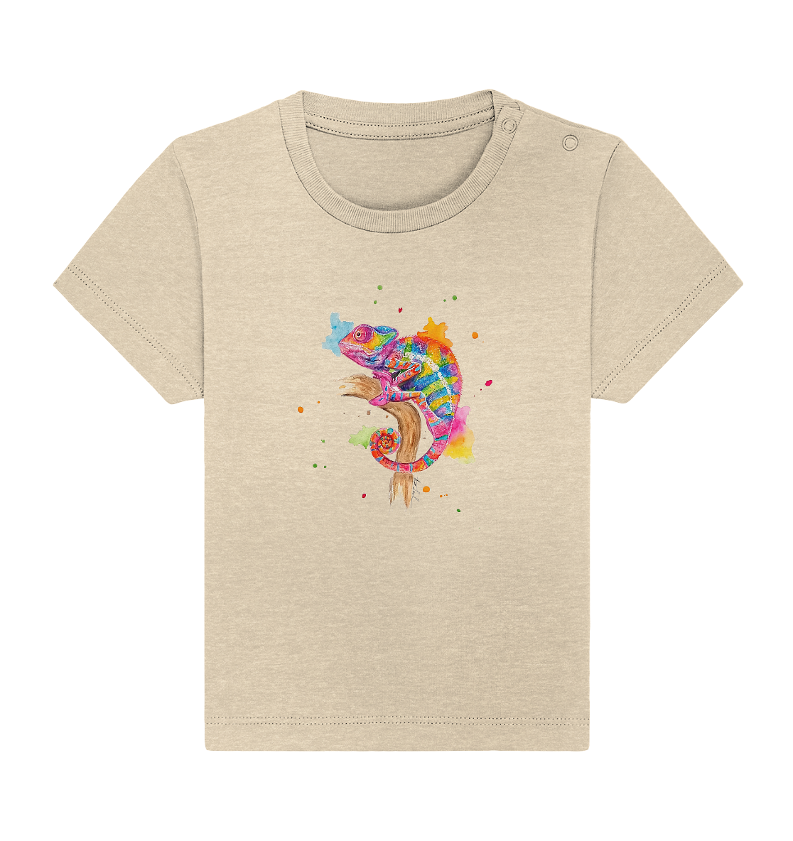 Buntes Chamäleon - Baby Organic Shirt