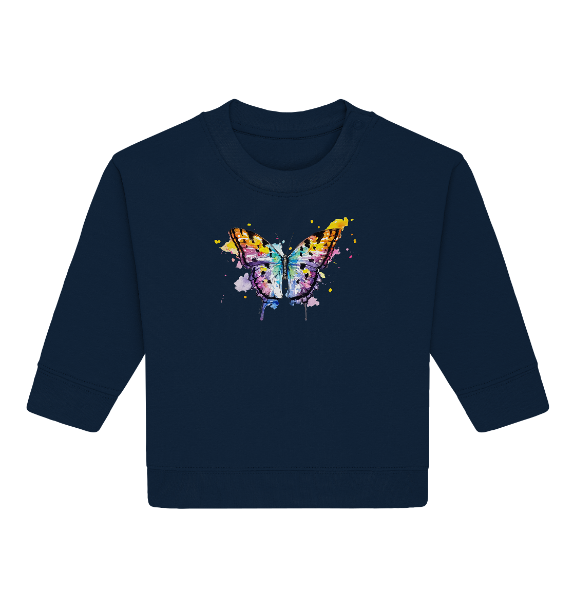 Bunter Schmetterling - Baby Organic Sweatshirt