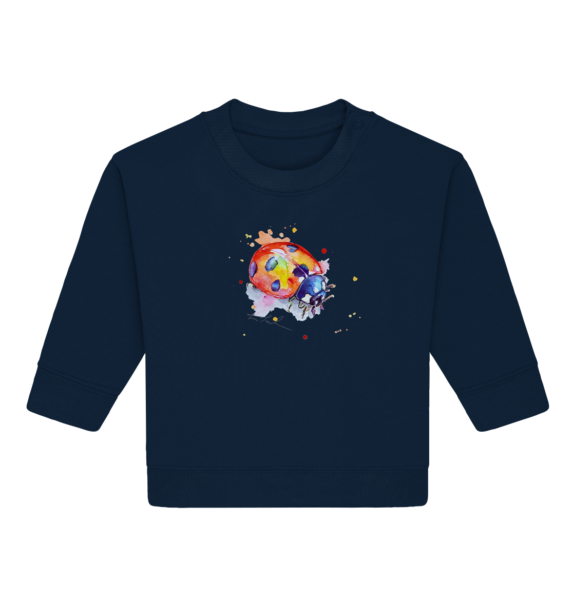 Bunter Marienkäfer - Baby Organic Sweatshirt