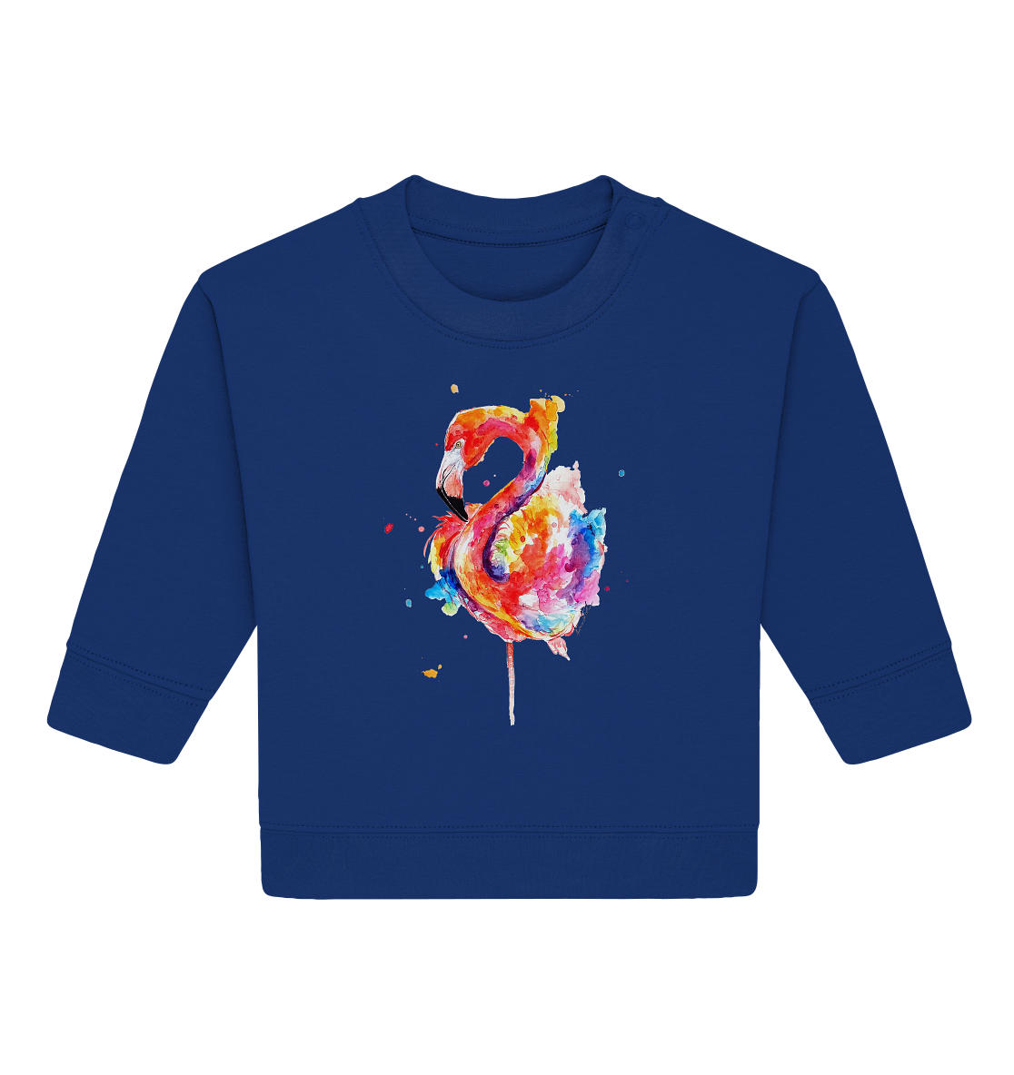 Buntes Flamingo - Baby Organic Sweatshirt