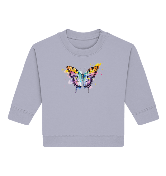 Bunter Schmetterling - Baby Organic Sweatshirt