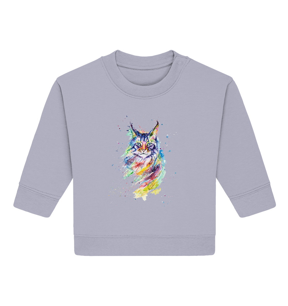 Bunte Katze - Baby Organic Sweatshirt