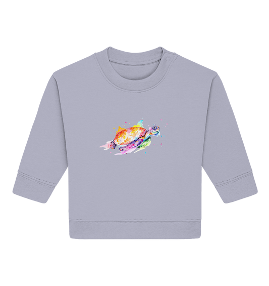 Bunte Meeresschildkröte - Baby Organic Sweatshirt