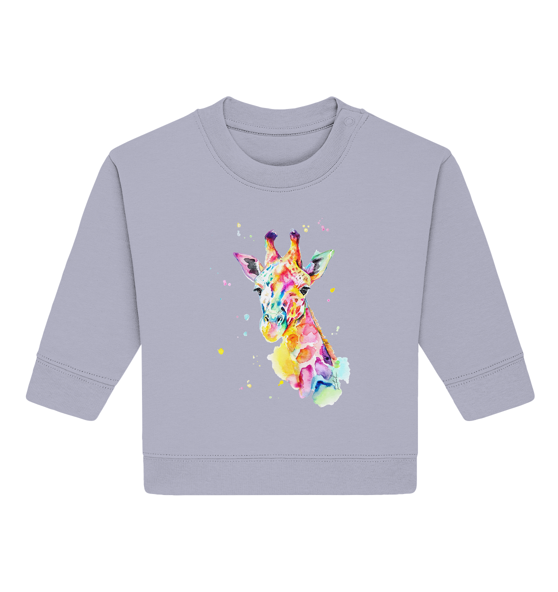 Bunte Giraffe - Baby Organic Sweatshirt