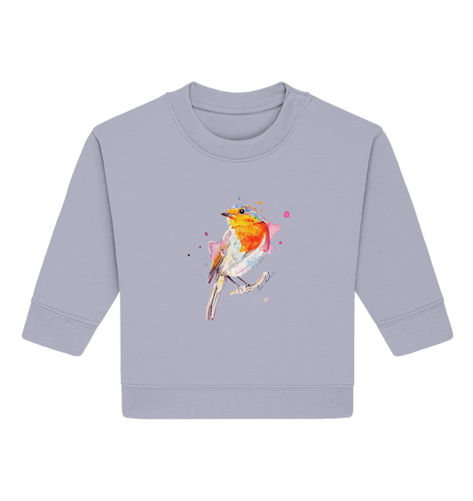 Buntes Rotkehlchen - Baby Organic Sweatshirt