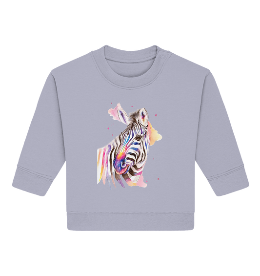 Buntes Zebra - Baby Organic Sweatshirt