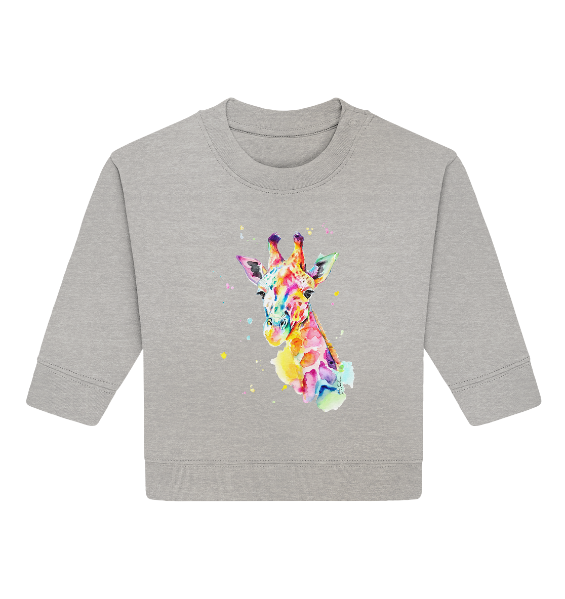 Bunte Giraffe - Baby Organic Sweatshirt