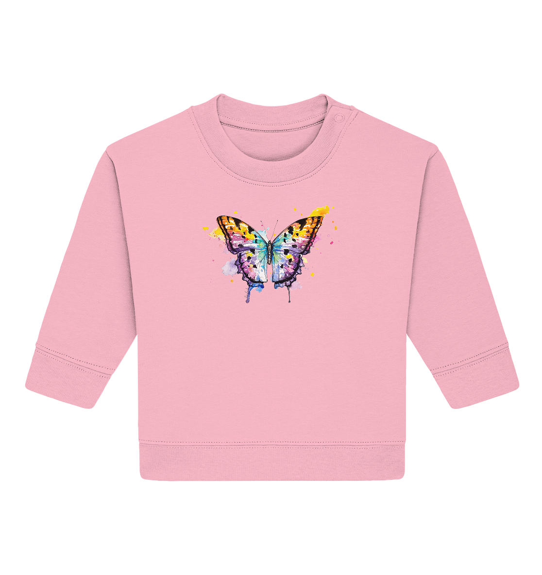 Bunter Schmetterling - Baby Organic Sweatshirt