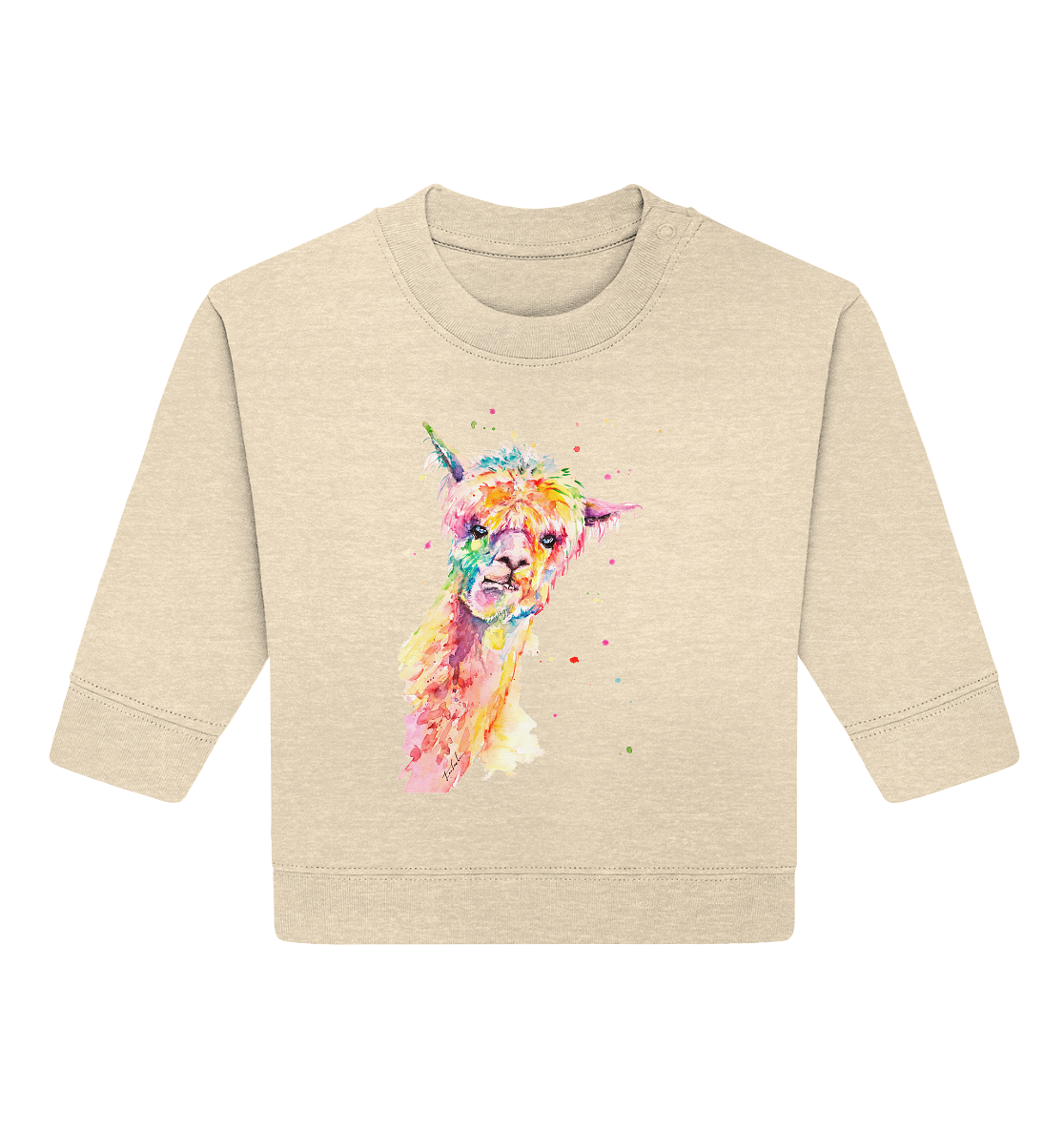 Lustiges Alpaka - Baby Organic Sweatshirt