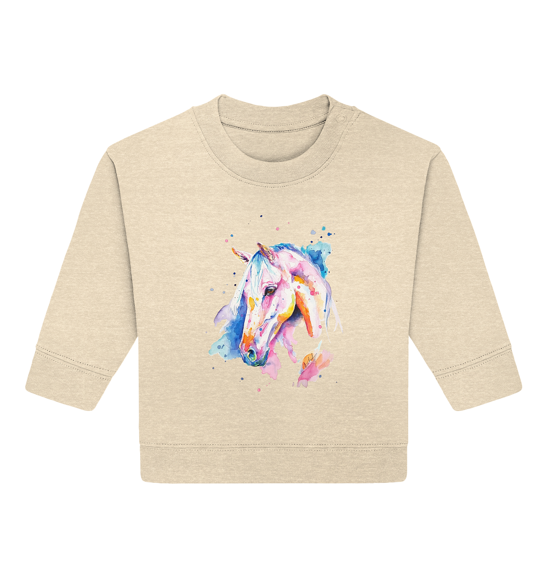 Buntes Pferd - Baby Organic Sweatshirt