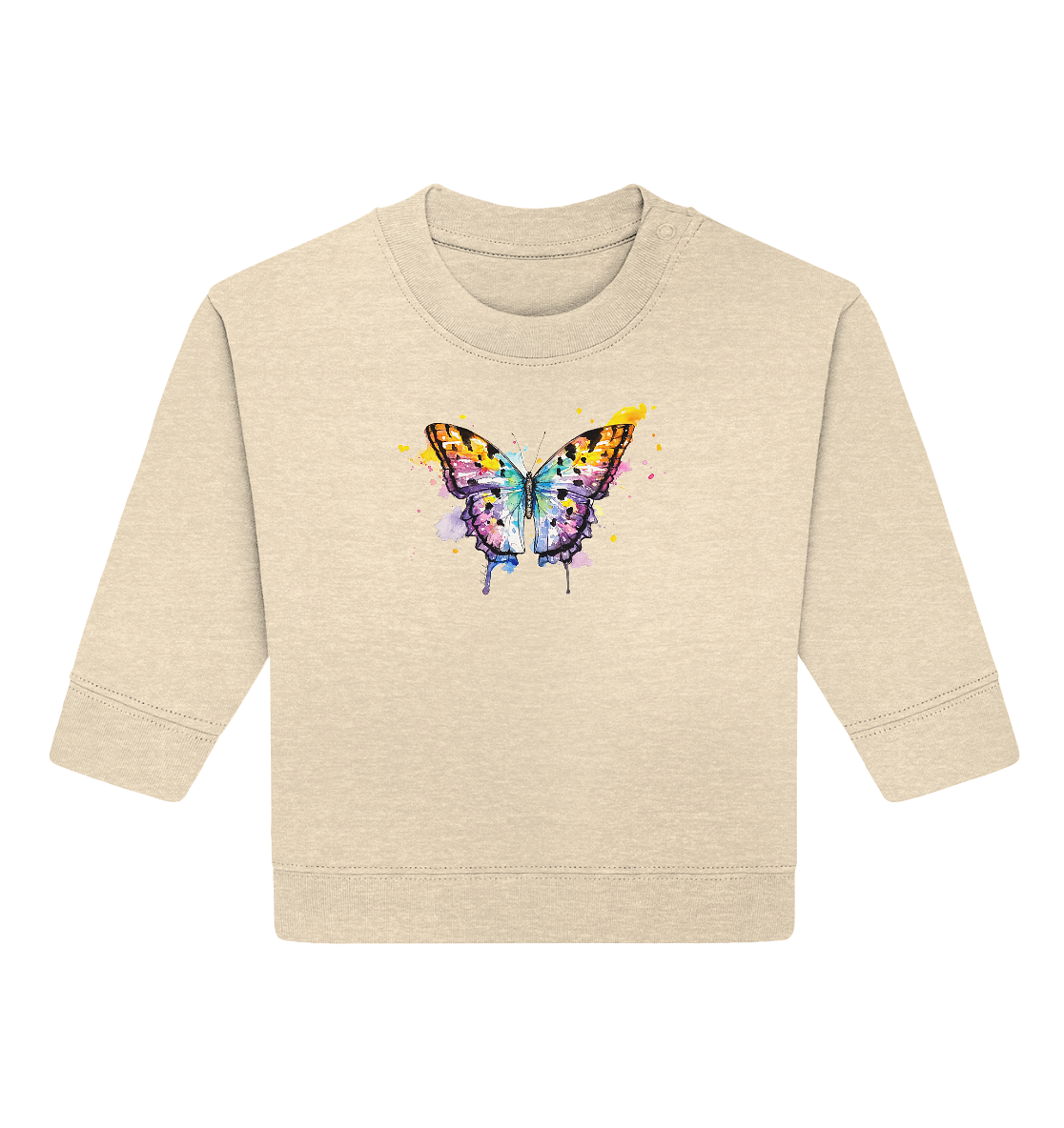 Bunter Schmetterling - Baby Organic Sweatshirt