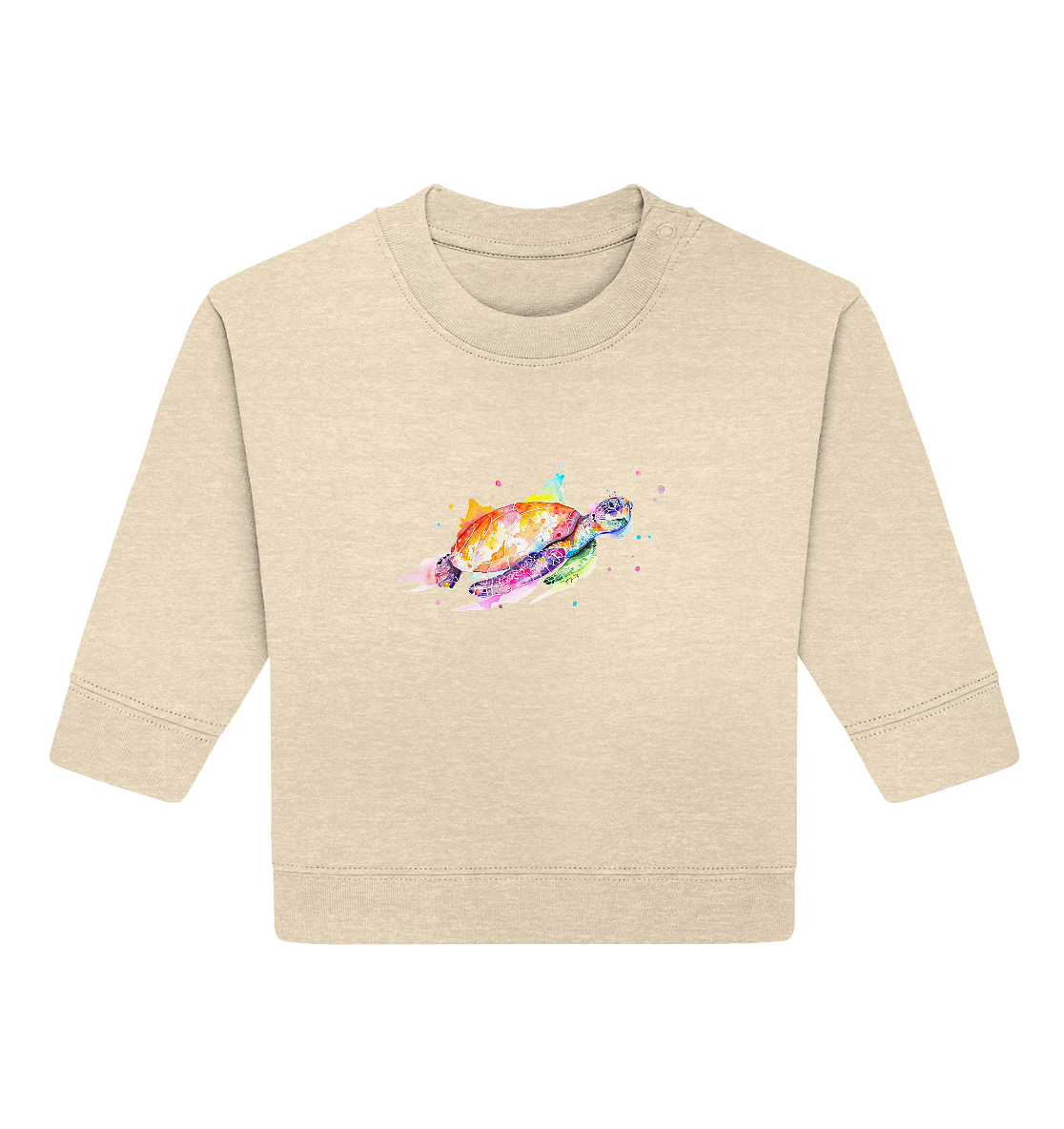Bunte Meeresschildkröte - Baby Organic Sweatshirt