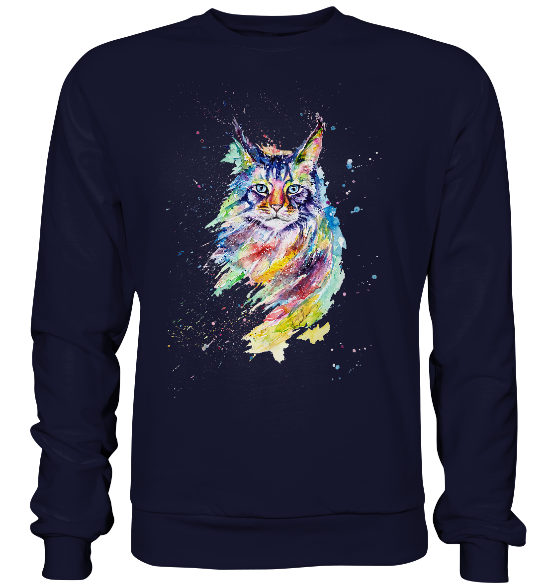 Bunte Katze - Basic Sweatshirt